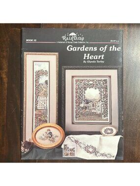 Gardens Of The Heart Cross-Stitch Pattern Book By Glynda Turley